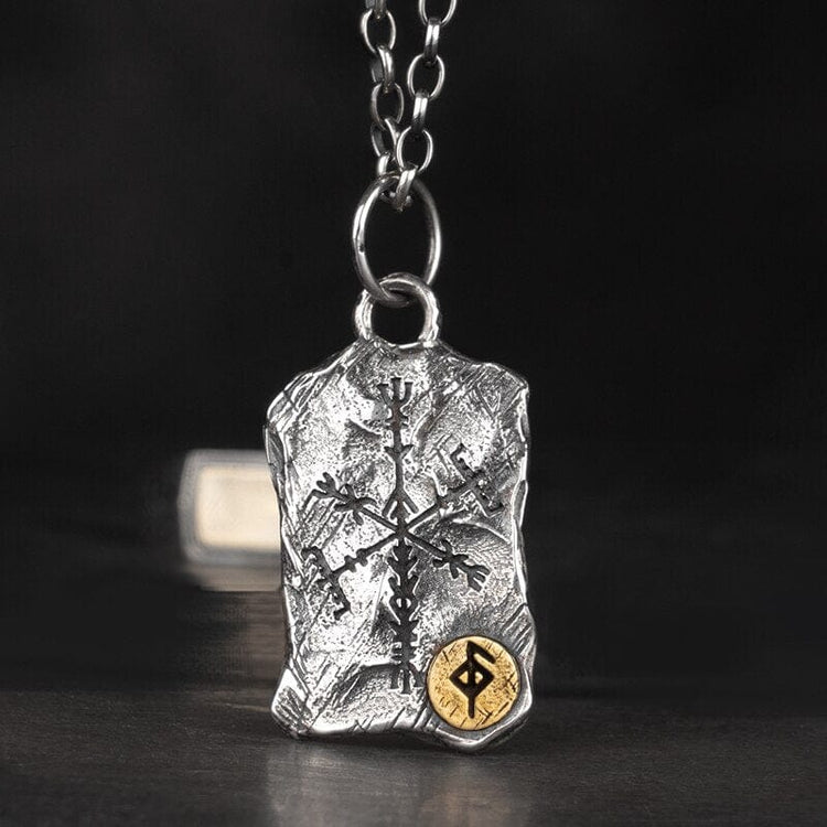 925 Sterling Silver Viking Necklace - Runic Stele 925 Sterling Silver Viking Necklace - Runic Stele