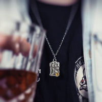 925 Sterling Silver Viking Necklace - Runic Stele 925 Sterling Silver Viking Necklace - Runic Stele