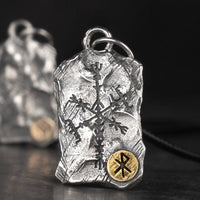 925 Sterling Silver Viking Necklace - Runic Stele 925 Sterling Silver Viking Necklace - Runic Stele