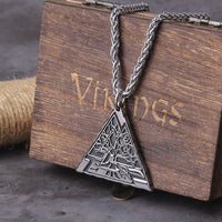 Viking Necklace \"Link of Worlds: Yggdrasil Valknut Pendant Viking Necklace \"Link of Worlds: Yggdrasil Valknut Pendant