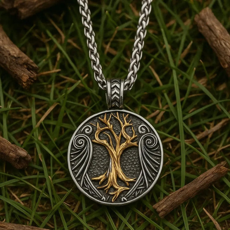 Viking Necklace \"Tree of Worlds Pendant Viking Necklace \"Tree of Worlds Pendant