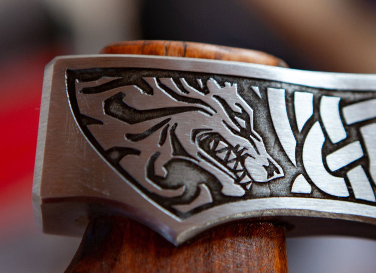 Viking Warrior Axe - \"Star of the Seven Fjords Viking Warrior Axe - \"Star of the Seven Fjords