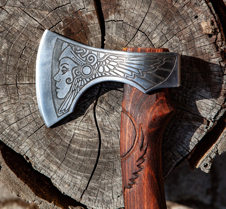 Viking Warrior Axe - \"Axe of the Aurora Borealis Viking Warrior Axe - \"Axe of the Aurora Borealis