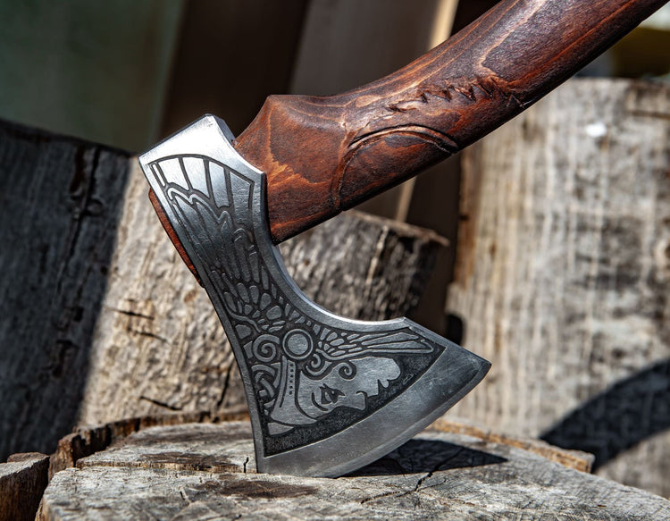 Viking Warrior Axe - \"Axe of the Aurora Borealis Viking Warrior Axe - \"Axe of the Aurora Borealis