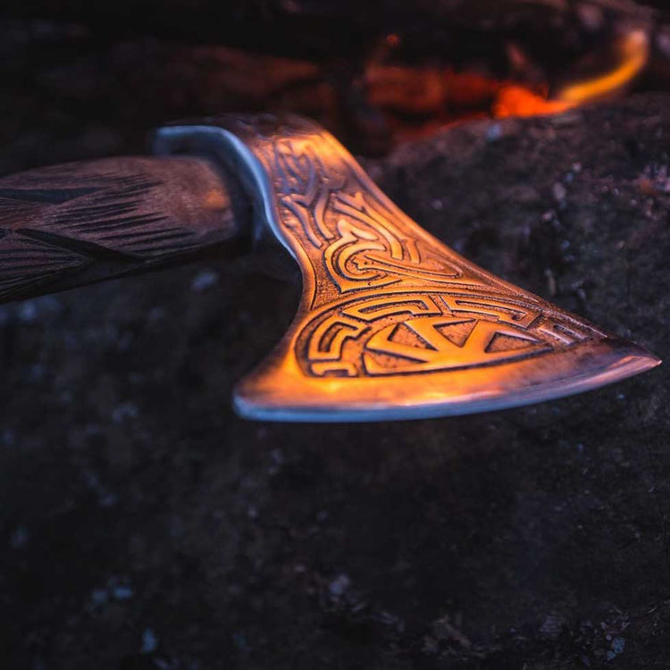 Viking Warrior Axe - \"Winter's Maelstrom Viking Warrior Axe - \"Winter's Maelstrom
