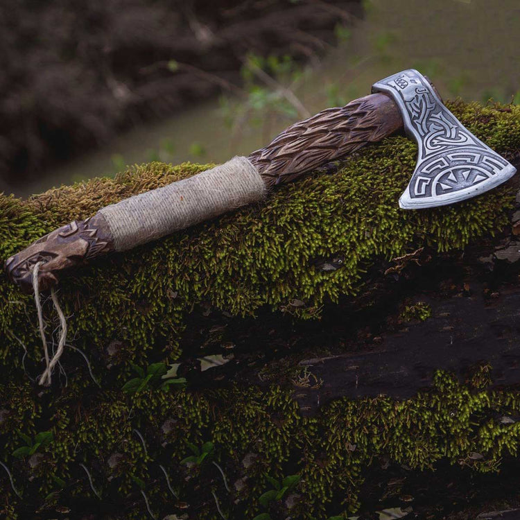 Viking Warrior Axe - \"Winter's Maelstrom Viking Warrior Axe - \"Winter's Maelstrom