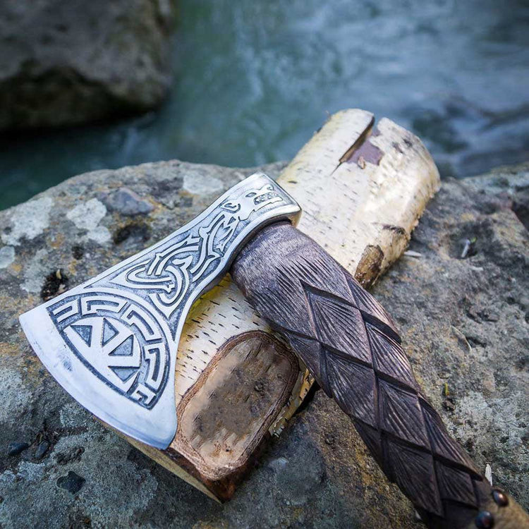 Viking Warrior Axe - \"Winter's Maelstrom Viking Warrior Axe - \"Winter's Maelstrom