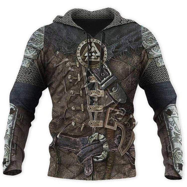 Viking Hoodie \"Valhalla Armor Hoodie Viking Hoodie \"Valhalla Armor Hoodie