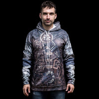 Viking Hoodie \"Valhalla Armor Hoodie Viking Hoodie \"Valhalla Armor Hoodie