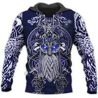 Viking Hoodie \"Fenrir and Odin - Duel of Fate\" Hoodie Viking Hoodie \"Fenrir and Odin - Duel of Fate\" Hoodie