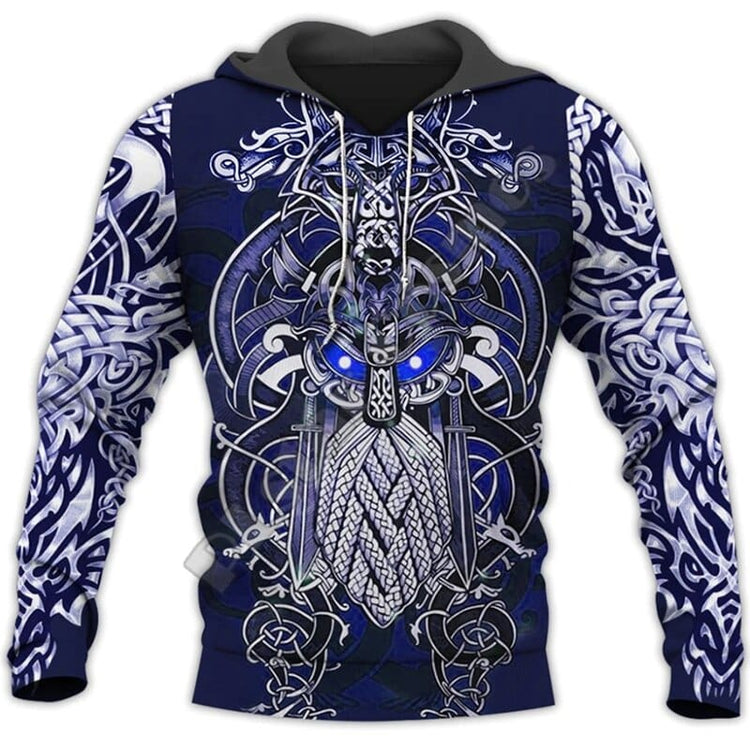 Viking Hoodie \"Fenrir and Odin - Duel of Fate\" Hoodie Viking Hoodie \"Fenrir and Odin - Duel of Fate\" Hoodie