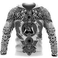 Viking Hoodie \"Northern Wolf Hoodie - Viking Emblems Viking Hoodie \"Northern Wolf Hoodie - Viking Emblems