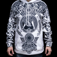 Viking Hoodie \"Northern Wolf Hoodie - Viking Emblems Viking Hoodie \"Northern Wolf Hoodie - Viking Emblems