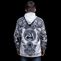Viking Hoodie \"Northern Wolf Hoodie - Viking Emblems Viking Hoodie \"Northern Wolf Hoodie - Viking Emblems
