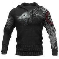 Viking Hoodie \"Legendary Wolf Trail Viking Hoodie \"Legendary Wolf Trail
