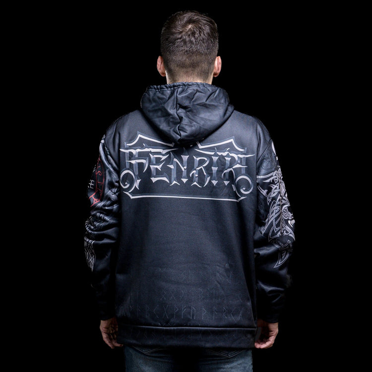 Viking Hoodie \"Legendary Wolf Trail Viking Hoodie \"Legendary Wolf Trail