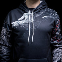 Viking Hoodie \"Legendary Wolf Trail Viking Hoodie \"Legendary Wolf Trail