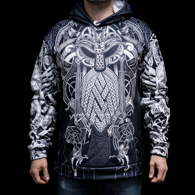Thor's Epicenter - Power of Thunder\" Viking Hoodie Thor's Epicenter - Power of Thunder\" Viking Hoodie