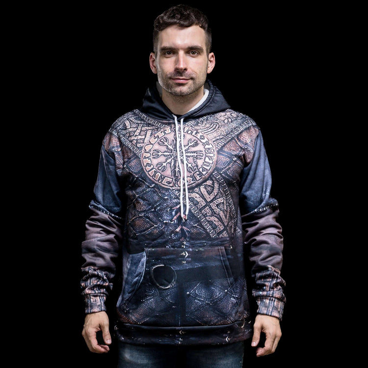 Vegvisir, the warrior's compass\" Viking Hoodie Vegvisir, the warrior's compass\" Viking Hoodie