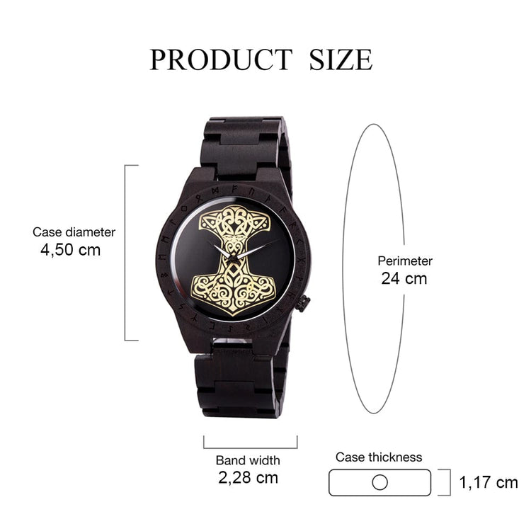 Wooden watch - Mjolnir Wooden watch - Mjolnir