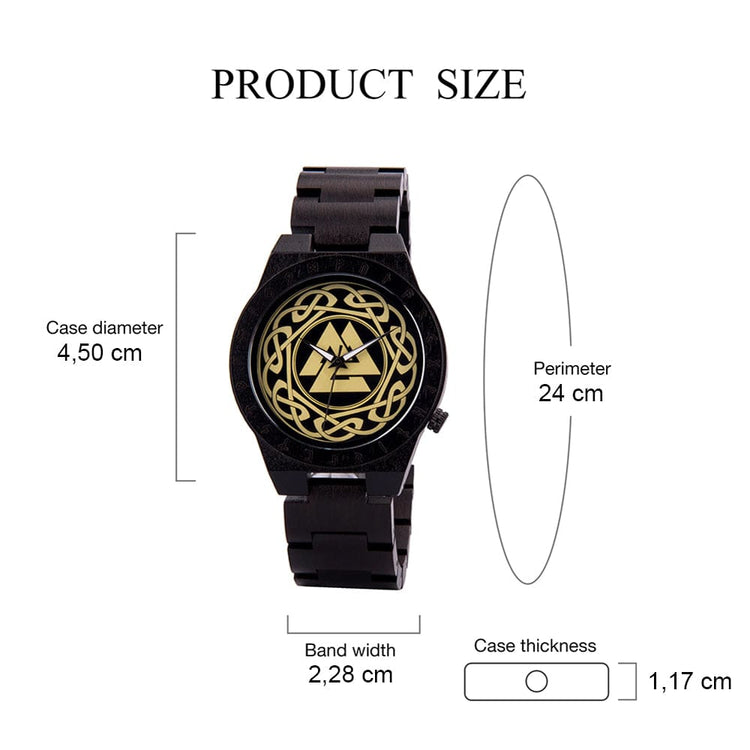 Wooden watch - Valknut Wooden watch - Valknut