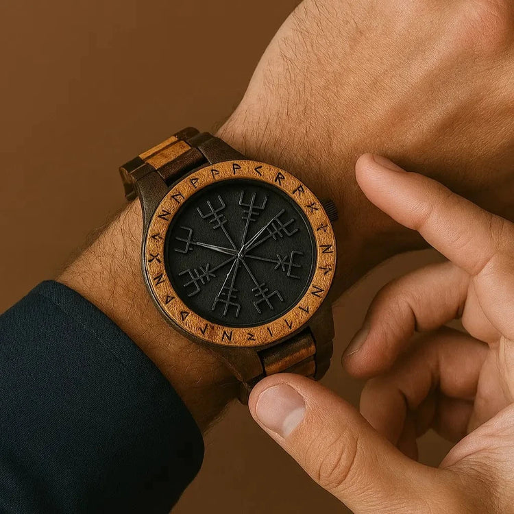 Wooden watch - Vegvisir Wooden watch - Vegvisir