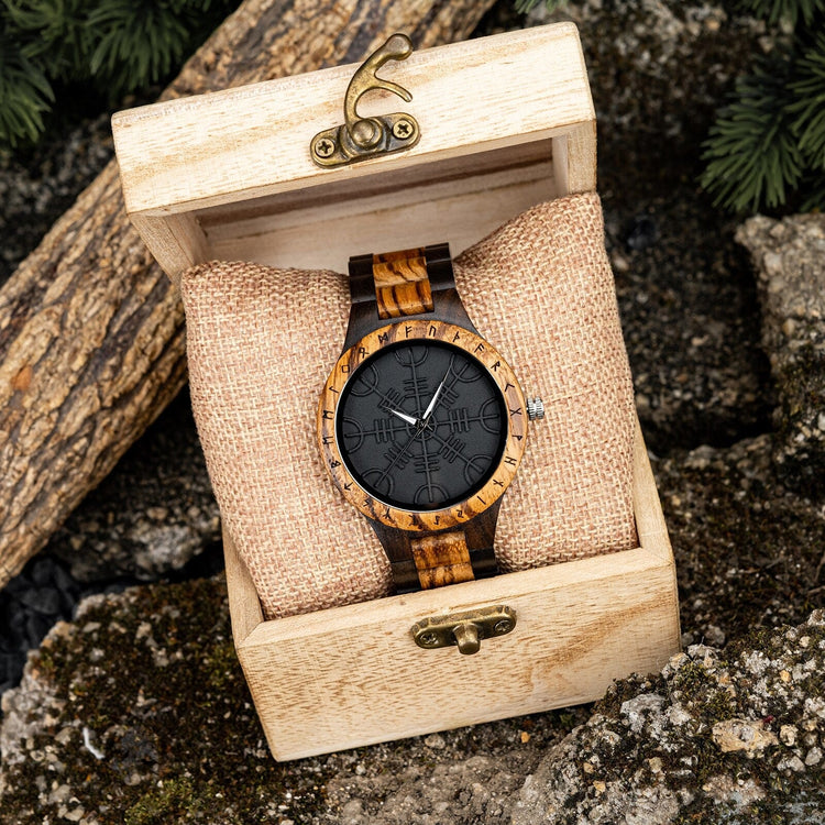 Wooden watch - Vegvisir Wooden watch - Vegvisir