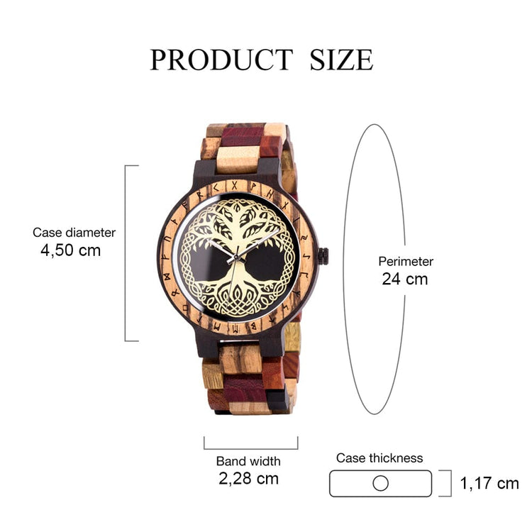 Wooden watch - Yggdrasil Bois Intense Wooden watch - Yggdrasil Bois Intense