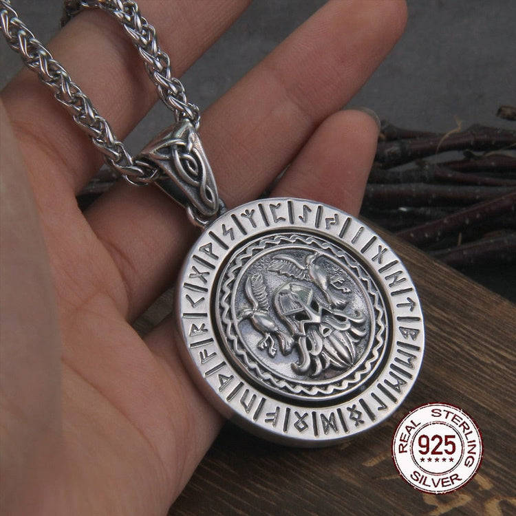 Pendant in 925 Sterling Silver - The Power of Odin Pendant in 925 Sterling Silver - The Power of Odin