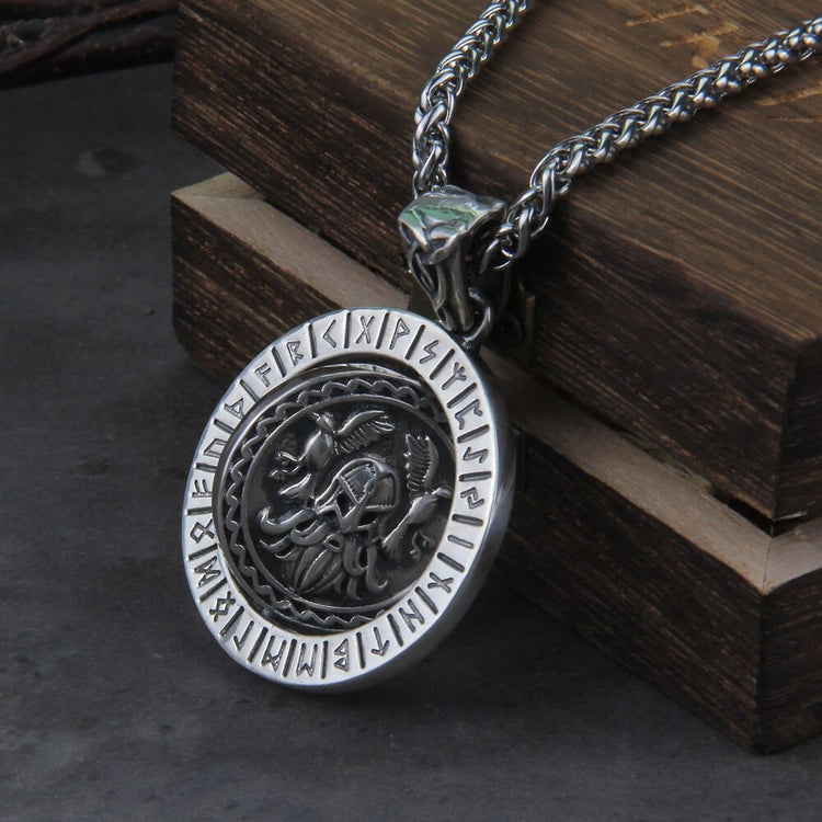 Pendant in 925 Sterling Silver - The Power of Odin Pendant in 925 Sterling Silver - The Power of Odin