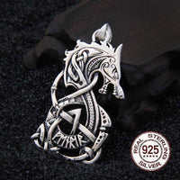 Pendant in 925 Sterling Silver - La Rage de Fenrir Pendant in 925 Sterling Silver - La Rage de Fenrir