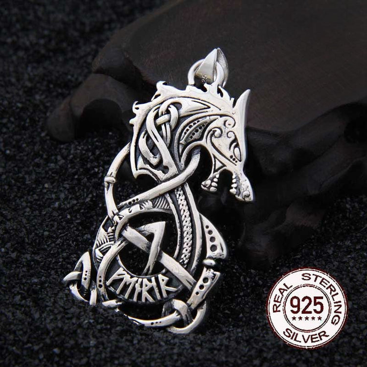 Pendant in 925 Sterling Silver - La Rage de Fenrir Pendant in 925 Sterling Silver - La Rage de Fenrir