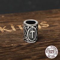 925 Sterling Silver Viking Beard Beads - Runes Collection 925 Sterling Silver Viking Beard Beads - Runes Collection