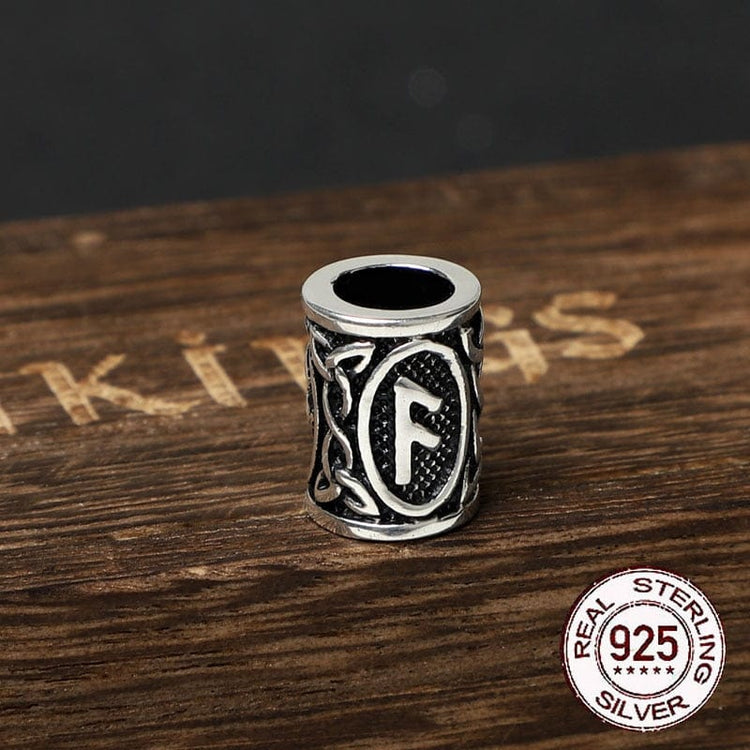 925 Sterling Silver Viking Beard Beads - Runes Collection 925 Sterling Silver Viking Beard Beads - Runes Collection