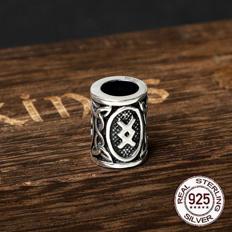 925 Sterling Silver Viking Beard Beads - Runes Collection 925 Sterling Silver Viking Beard Beads - Runes Collection