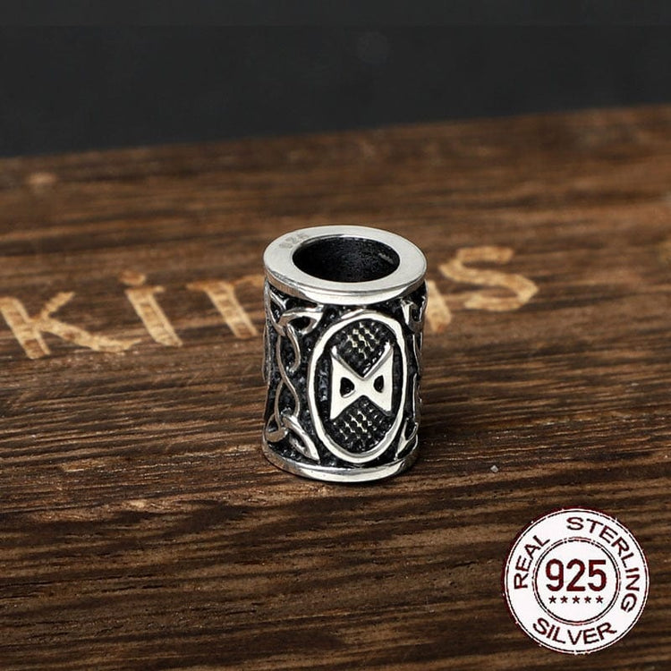 925 Sterling Silver Viking Beard Beads - Runes Collection 925 Sterling Silver Viking Beard Beads - Runes Collection