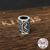 925 Sterling Silver Viking Beard Beads - Runes Collection 925 Sterling Silver Viking Beard Beads - Runes Collection