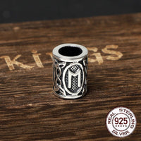 925 Sterling Silver Viking Beard Beads - Runes Collection 925 Sterling Silver Viking Beard Beads - Runes Collection