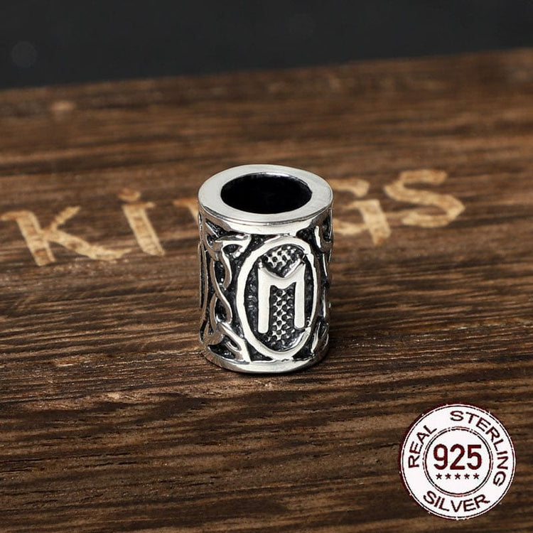925 Sterling Silver Viking Beard Beads - Runes Collection 925 Sterling Silver Viking Beard Beads - Runes Collection