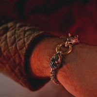 Giant Golden Wolf Bracelet - Fenrir Giant Golden Wolf Bracelet - Fenrir