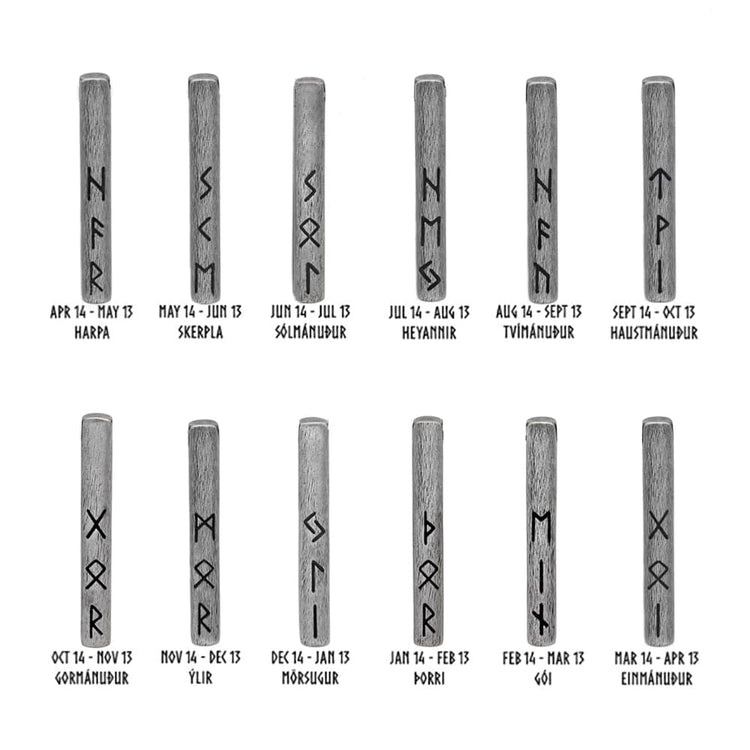 Viking Amulet of the Futhark Runic Alphabet - stainless steel Viking Amulet of the Futhark Runic Alphabet - stainless steel