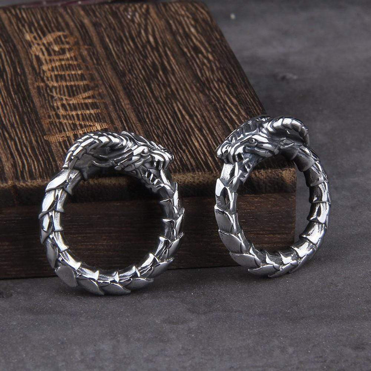 Stainless steel snake ring - Ouroboros Stainless steel snake ring - Ouroboros