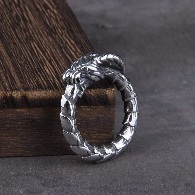 Stainless steel snake ring - Ouroboros Stainless steel snake ring - Ouroboros
