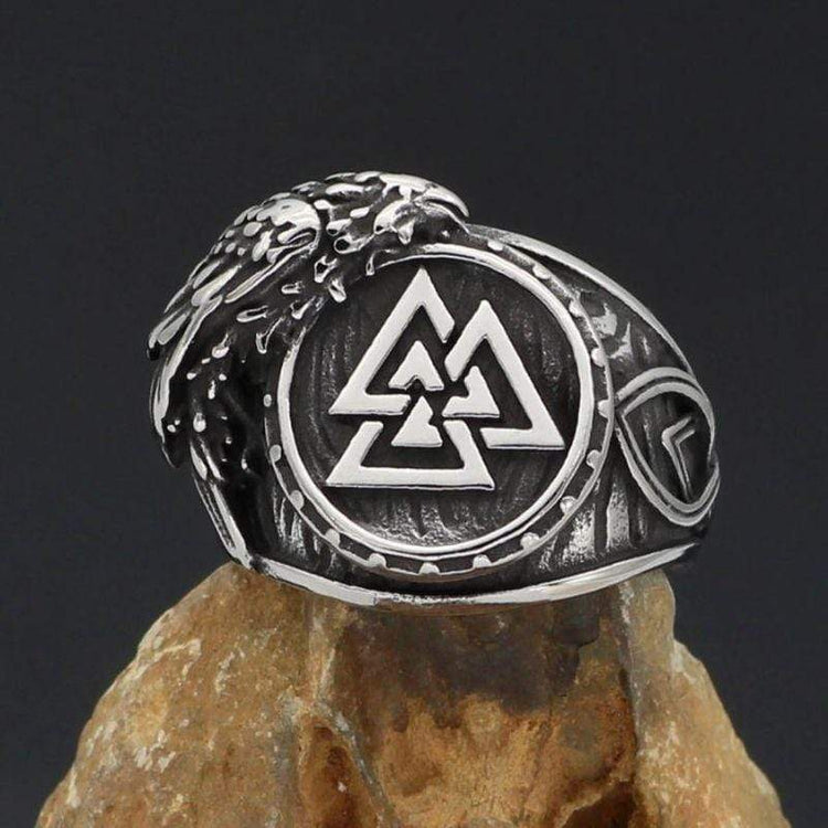 Valknut Symbol Ring - Stainless Steel - Viking Valknut Symbol Ring - Stainless Steel - Viking