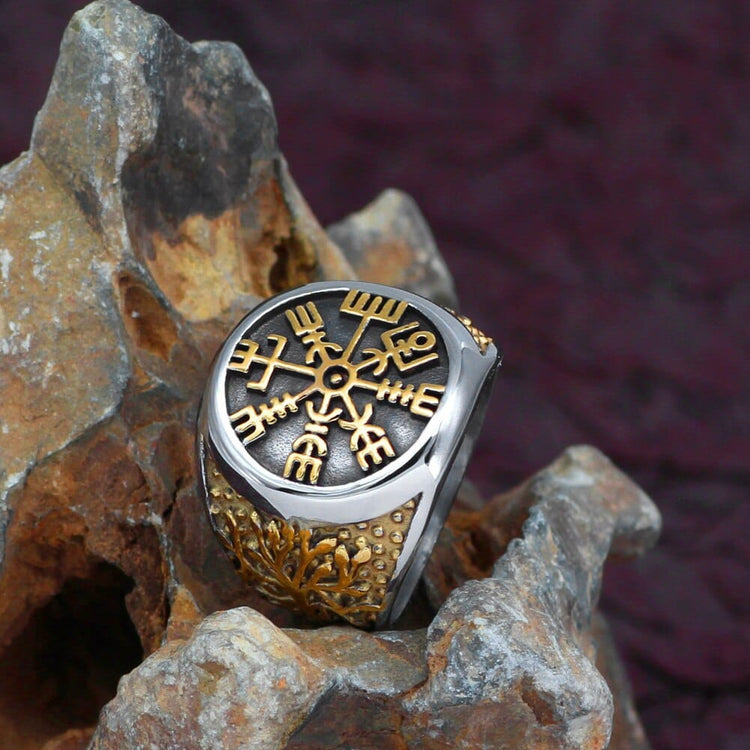 Viking compass ring and tree of life Viking compass ring and tree of life