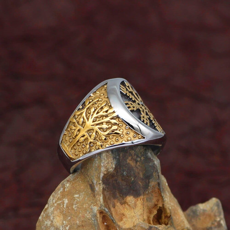 Viking compass ring and tree of life Viking compass ring and tree of life