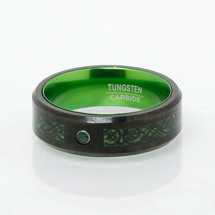 Jarl's ring \"Kattegat Forest\" in Tungsten Jarl's ring \"Kattegat Forest\" in Tungsten