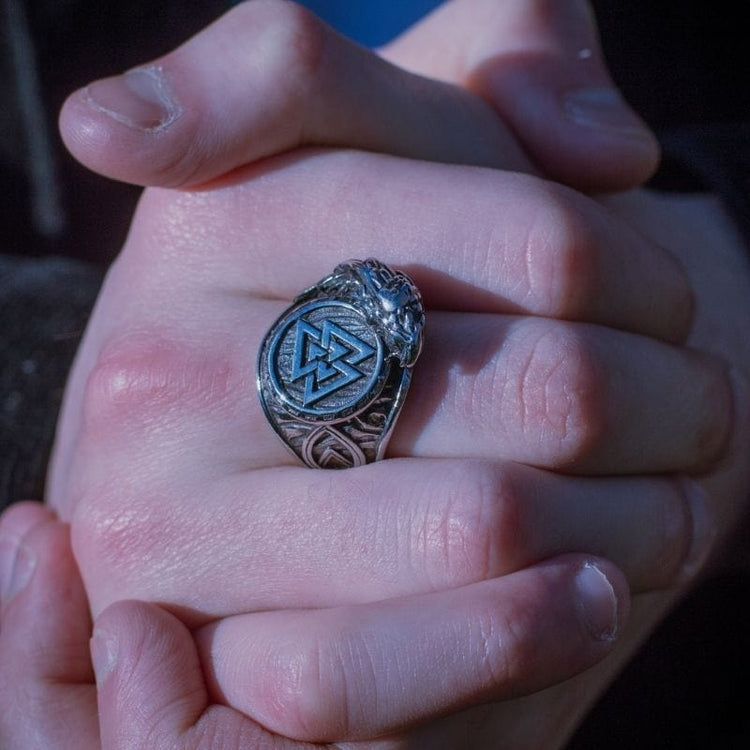 Valknut Symbol Ring - Stainless Steel - Viking Valknut Symbol Ring - Stainless Steel - Viking