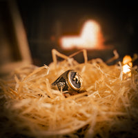 Viking wolf head ring - stainless steel Viking wolf head ring - stainless steel