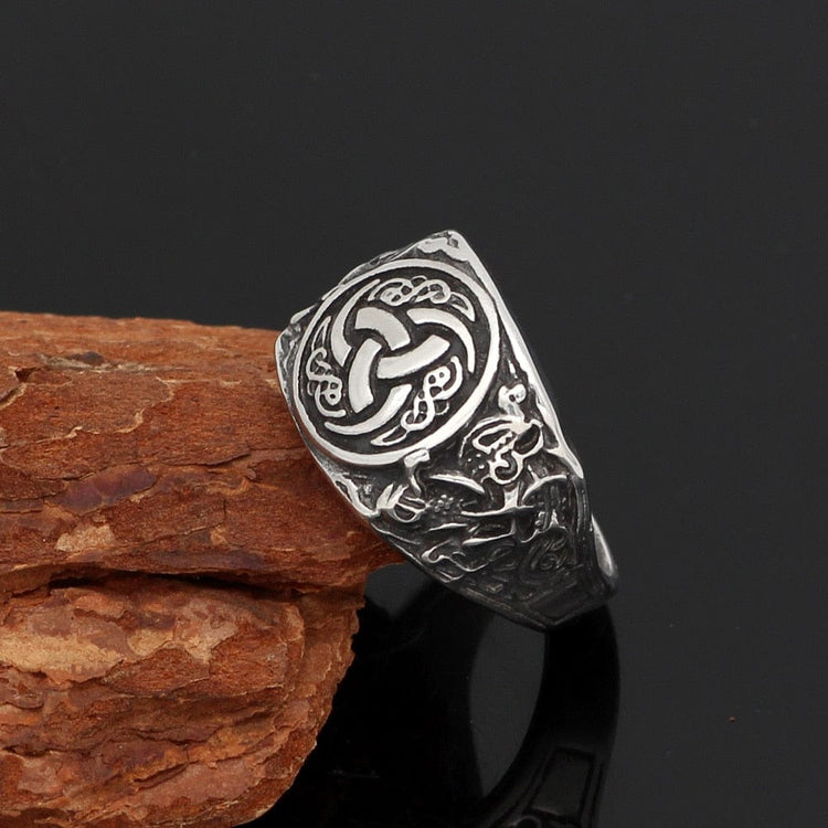 Triple Horn of Odin Ring Triple Horn of Odin Ring